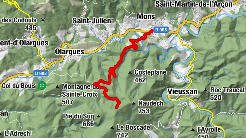 CONEXIÓN ENDURO N°4 MONS / BACOULETTE - SITIO MTB-FFC CAROUX EN ALTO LANGUEDOC