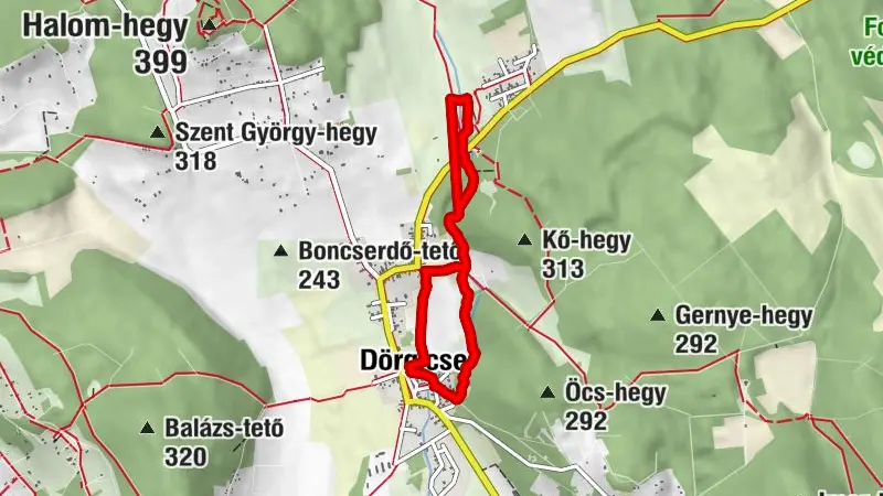 Dörgicsei 3 templom és szurdok