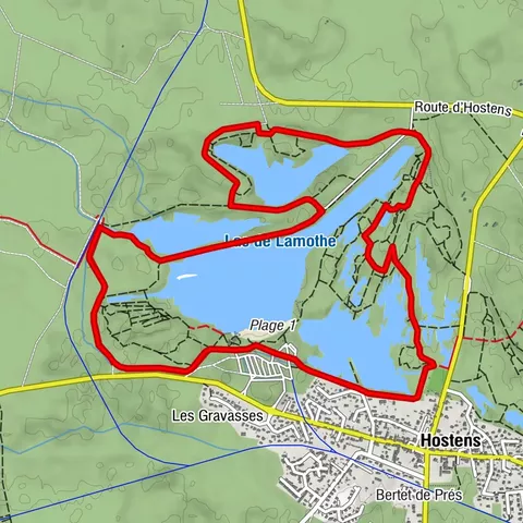 Petite boucle autour des lacs d'Hostens