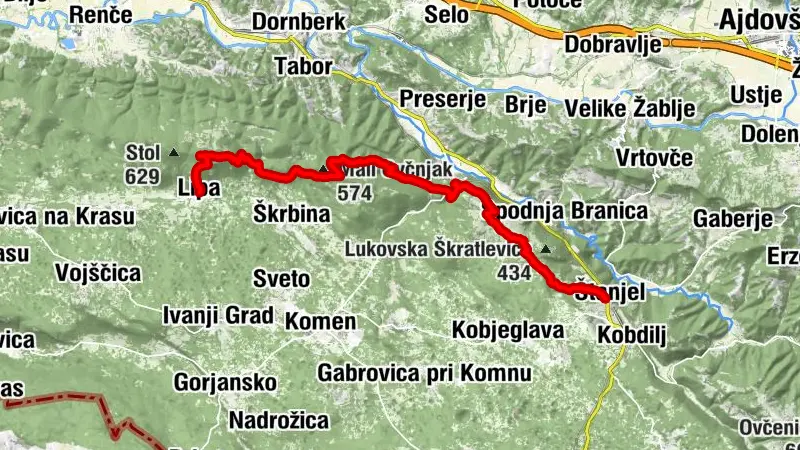 The Carsus Trail, Stage 3: Lipa – Štanjel