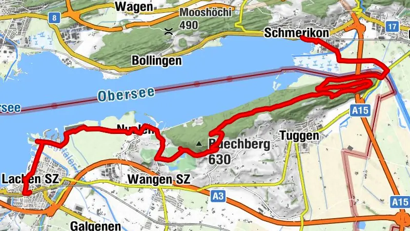 Erlebnisweg Obersee: Lachen - Schmerikon