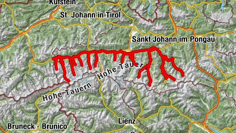 Hohe Tauern Bike Trail | Entire route