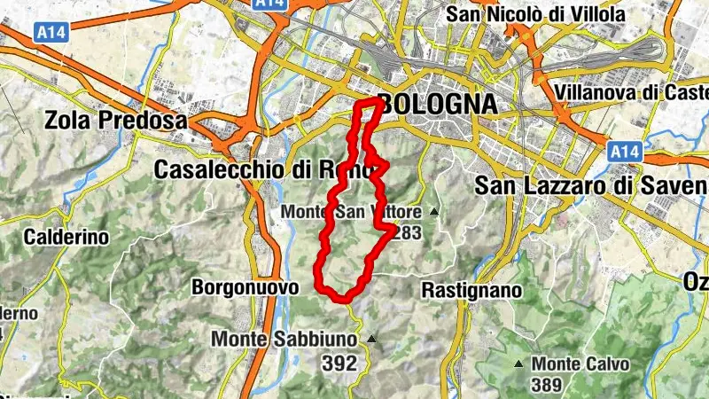 una bellissima camminata per i Colli di Bologna