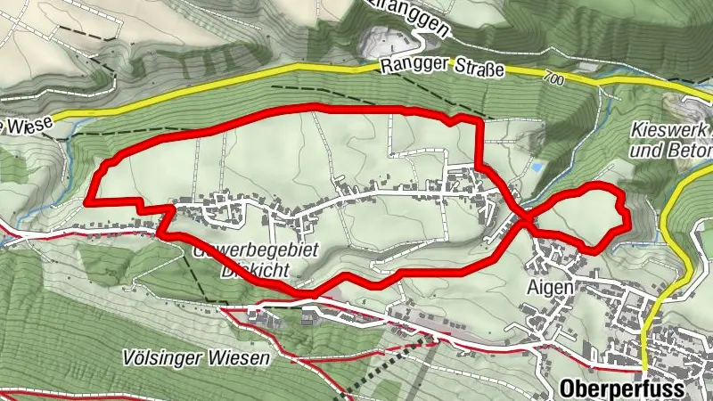 Winterwanderweg Panoramarunde Oberperfuss