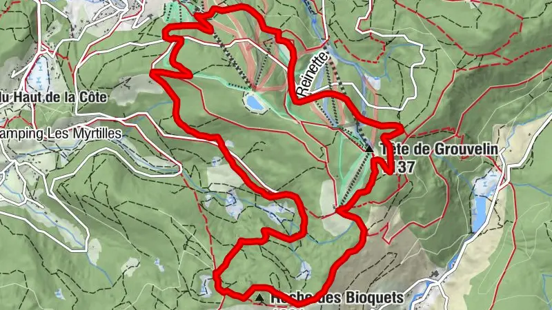 Gérardmer trail circuit no. 3 (verde) - La roche des Bioqués