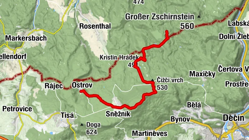 Forststeig - Etappe 2: Von der Grenzbaude nach Ostrov