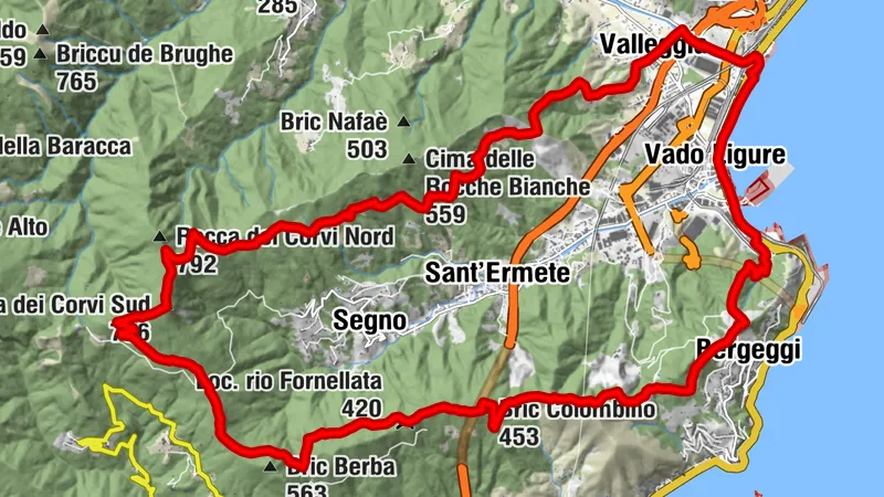 Finale 32 Quiliano - Rocca dei Corvi - Monte Mao
