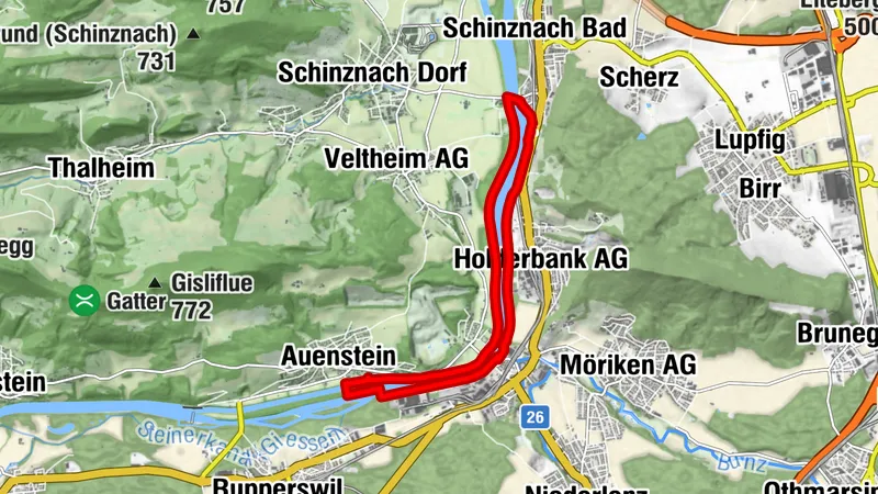 Wildegg - Aare Runde