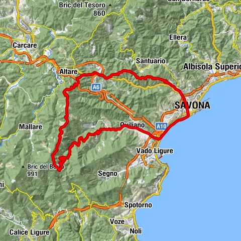 Finale 31 Mt.Burot - Mt.Baraccone - Mt.Alto und Weg der 5 Brücken