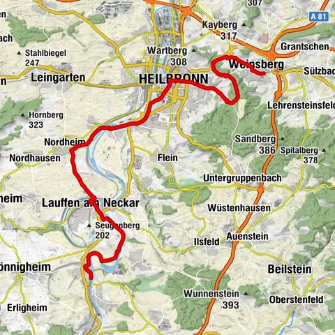 Weinsberg - Lauffen a. N.| Tagestour am Württemberger Weinradweg