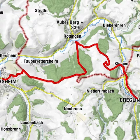 Panoramaweg Taubertal  2. Etappe