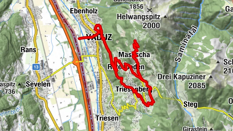 E-Bike Trophy: Berggasthaus Matu, Triesenberg (FL)