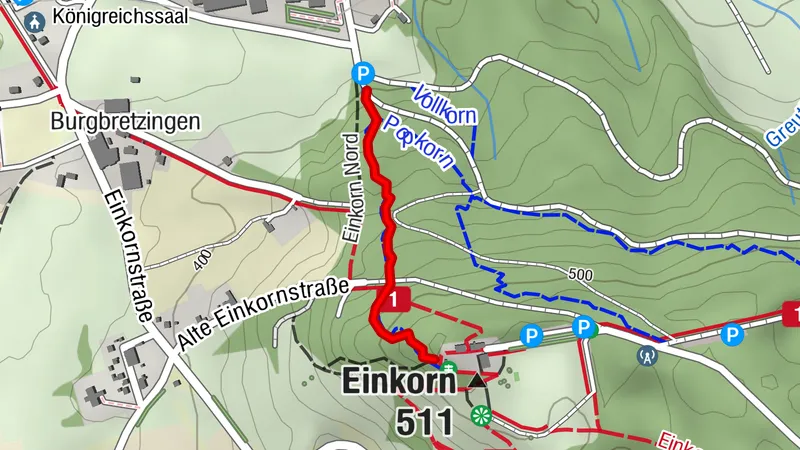 Trails of Hall - Mountainbike Trail am Einkorn - Route Urkorn
