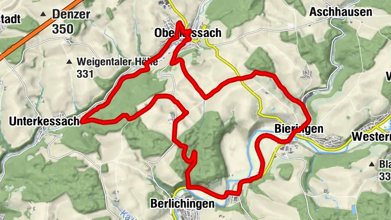 Radtour Pfad der Stille, Schöntal