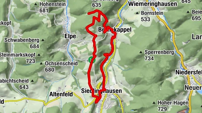 Siedlinghausen-Soldatenkreuz/Bierloch-Brunsksppel