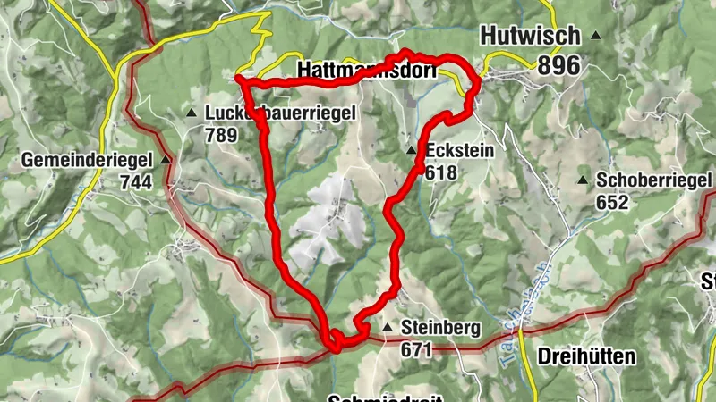 Dreiländereckrunde  "Blau" Variante b)
