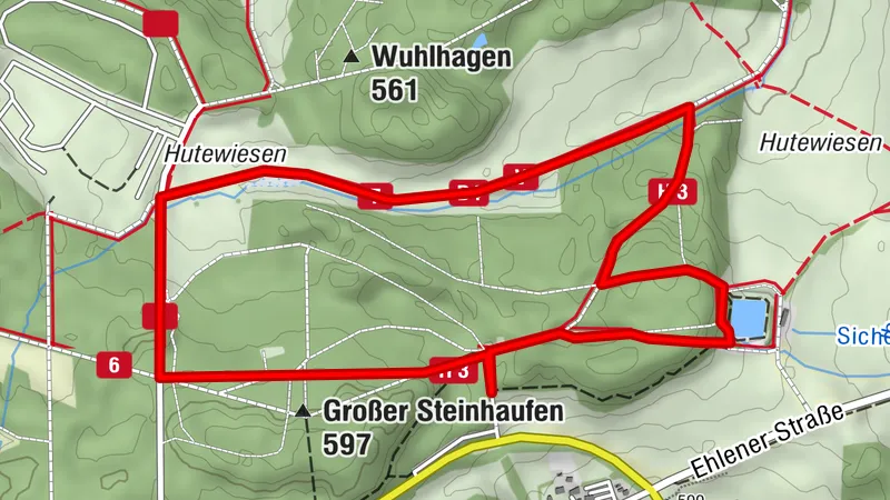 Loipenhausrunde Kastanienallee (Kassel, Naturpark-Rundweg 7)