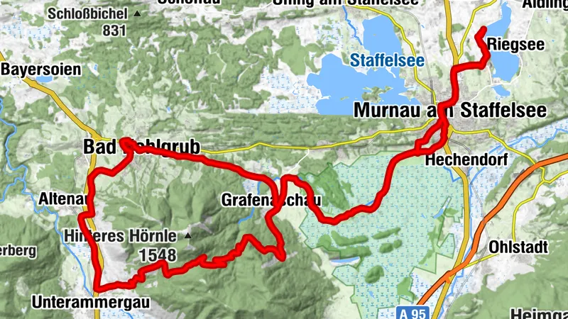 3 Marken vom Riegsee, Bayern/Deutschland