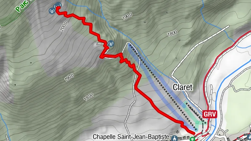 Itinerario de esquí de travesía Le Claret