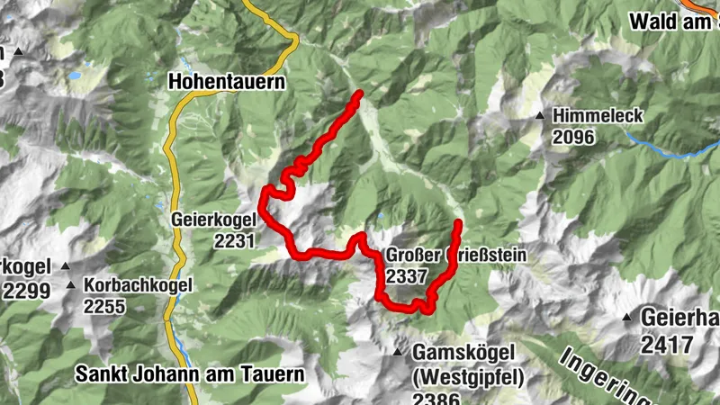 Grießstein, Sonntagskogel, Geierkogel 