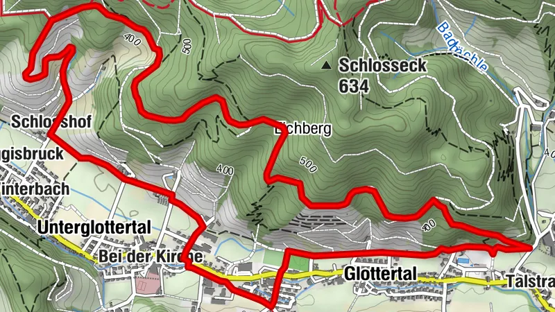 Weinbergtour über Eichberg und Schlossberg in Glottertal