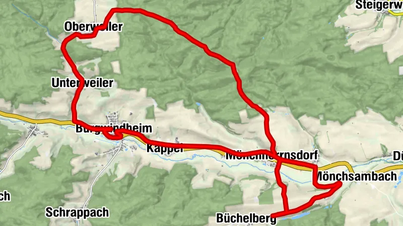 Büchelberg, Bayern kleiner Rundkurs über die Hochstraße