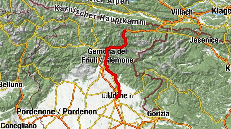 Tag 2: Pontebba nach Udine