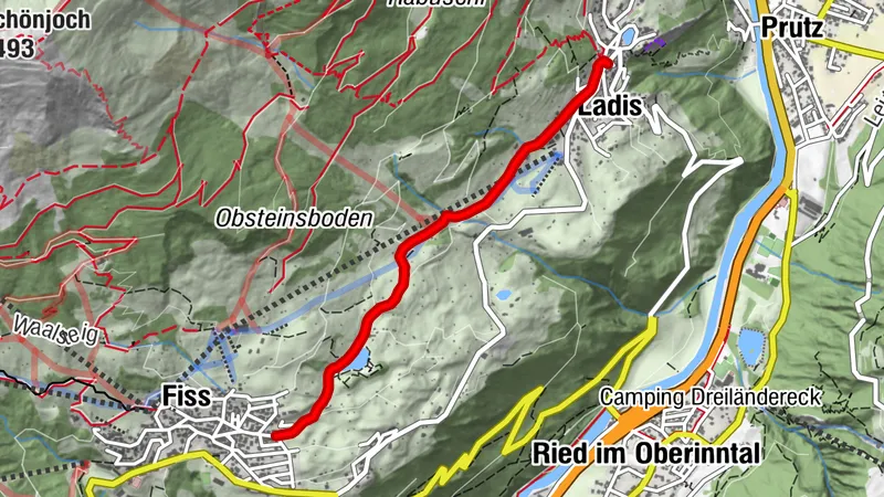 Wiesenweg nach Fiss