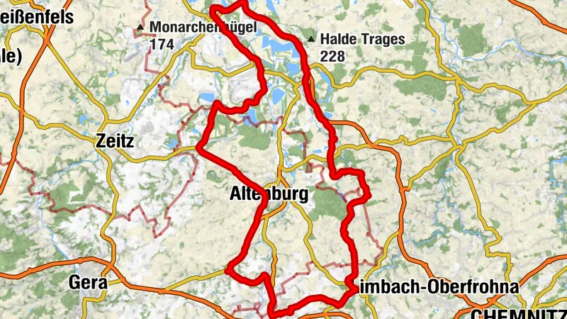 Mit dem Motorrad durch das Altenburger Land