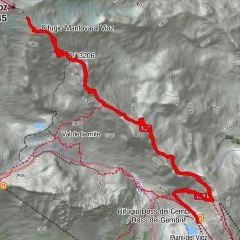 Doss dei Cembri, Rifugio Vioz