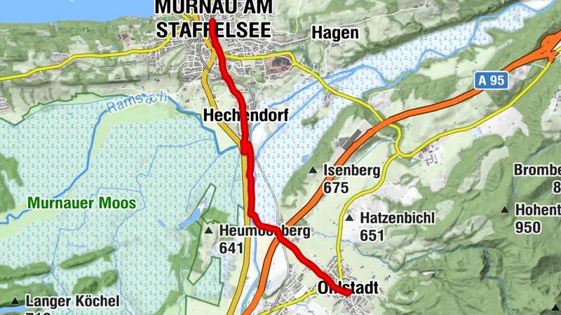 Wanderung - Wanderung von Ohlstadt nach Murnau am Staffelsee