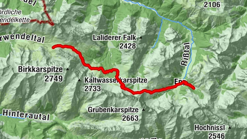 Karwendelhaus - Falkenhütte - Binsalm