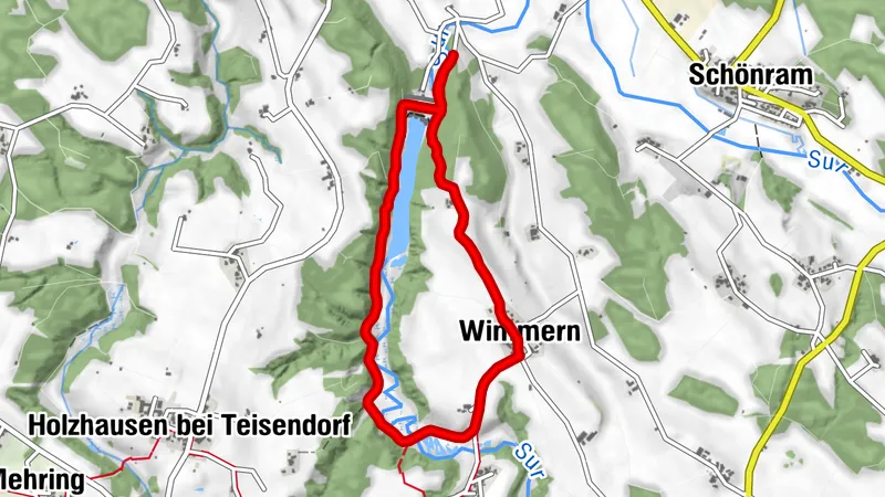 Rund um das Surstaubecken