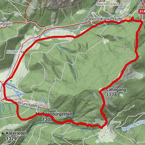 Lahngangkogel über Wagenbankalm, Kaiserau