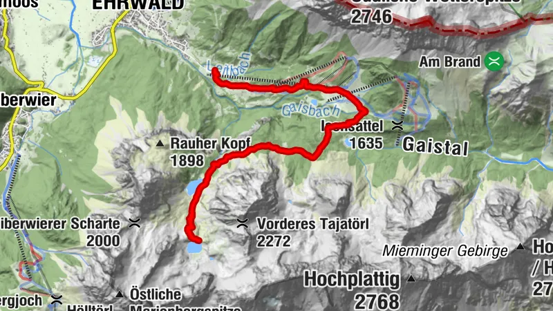 Seebensee and Coburger Hütte