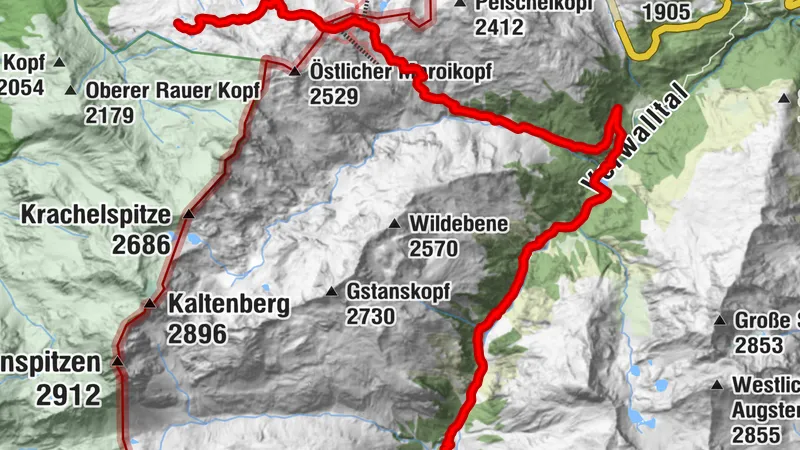 Nils Holgersson - Tag 2 (Alternativroute, offiziell aus DAV Route, alles maximal T2)