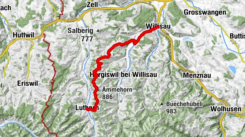 Willisau - Luthern (2-Tagestour 1. Teil)