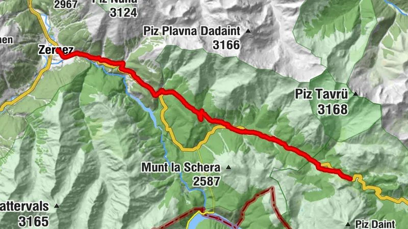 Etappe 1: Drei Pärke Weg: Zernez - Ofenpass