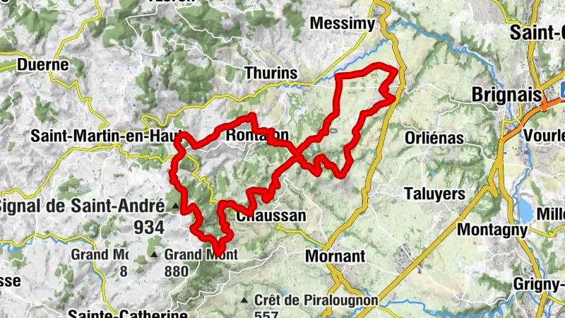 Circuito de bici de montaña 191 - Ruta de Saint-André-la-Côte