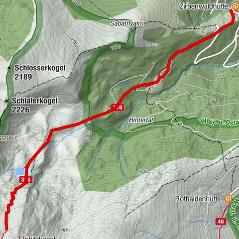 Vom Almidyll Sabathy (Sabathyhütte) auf den Zirbitzkogel