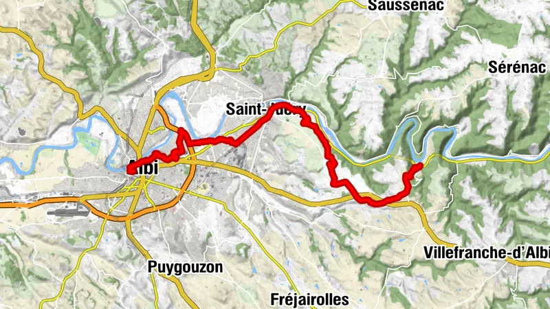 GR736® - De Marsal à Albi