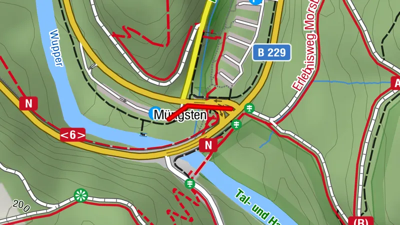 Zuweg Remscheid_Brückenpark Müngsten_Süd
