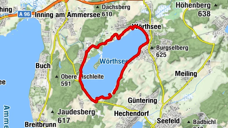 Wörthsee Loop (11.3Km and 59Hm)