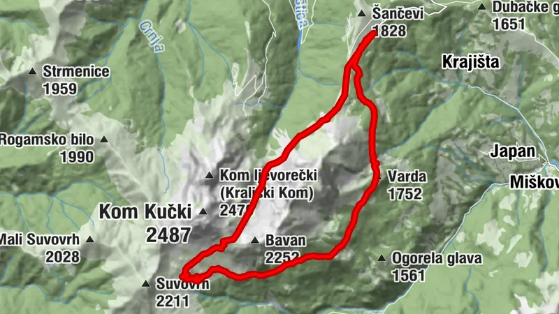 Rundtour um den Kom Vasojevicki / Montenegro