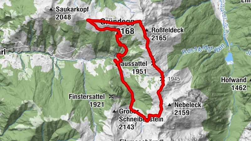 Grossarl Gründegg Höhenweg