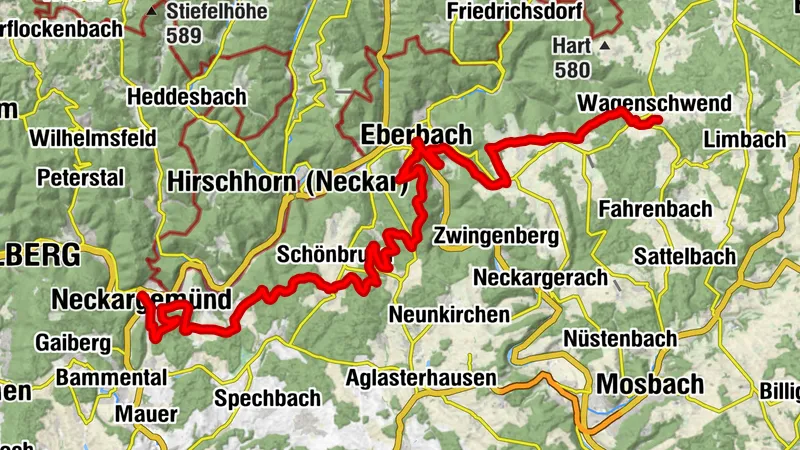 Naturpark Neckartal-Odenwald Gravel Crossing Tag 2 - Von Neckargemünd nach Wagenschwend