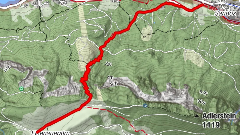 Eisenau von Mühlleiten/Unterach am Attersee