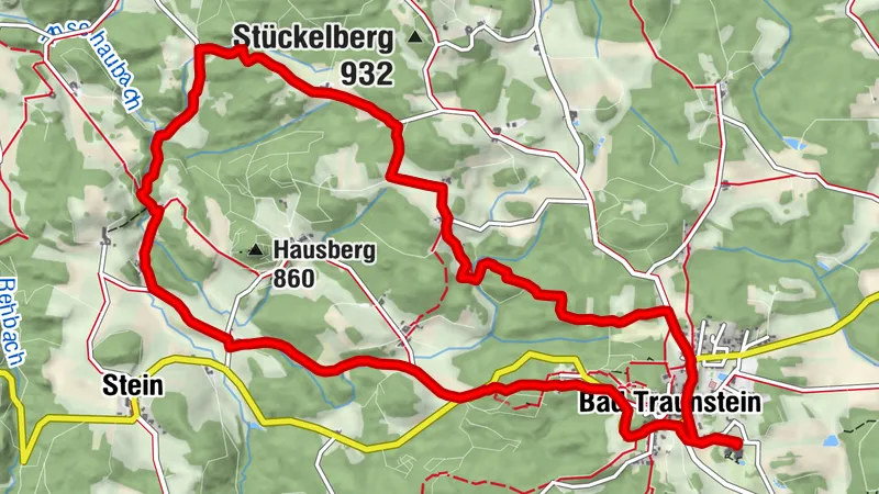 Bad Traunstein: Rundweg Panoramaweg & Gigantenweg