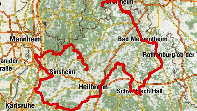 Themenroute Burgen, Schlösser & Klöster