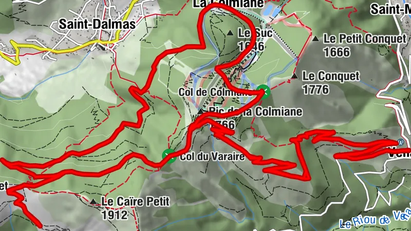 Circuit VTT FFC n°54 : Venanson - le Col de la Madeleine